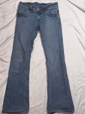 Women’s Light Blue Flared Y2K LOW RISE women's Jean Lee 27